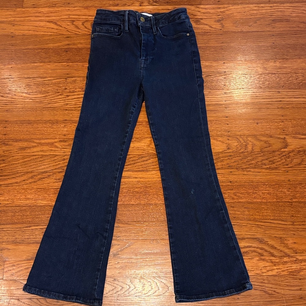 Frame Denim Dark Blue Flare Jeans